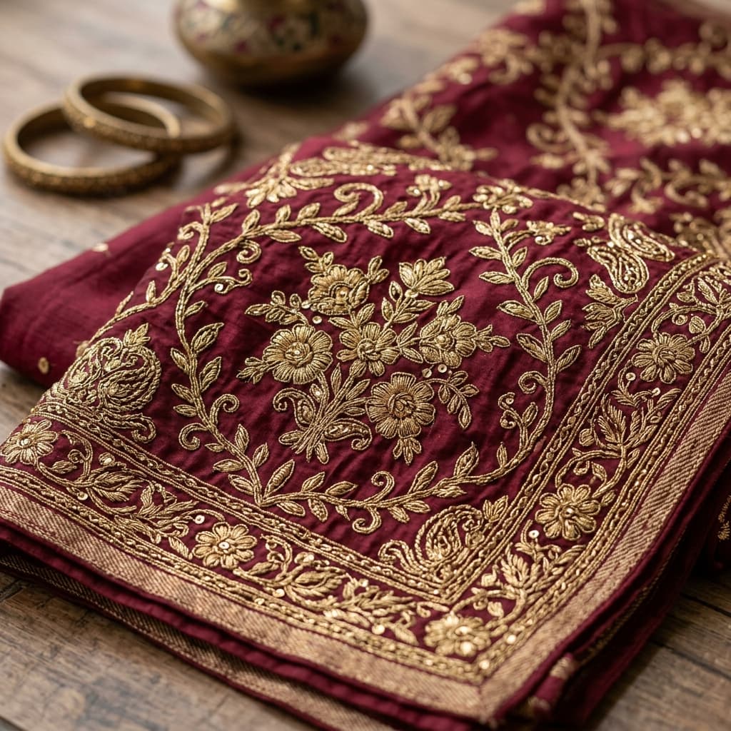 Traditional Embroidered Dupatta