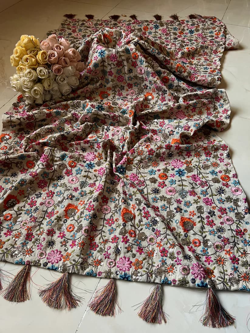 Luxury Khaddar Shawl | Full Embroidered Shawl | Festive Wear
